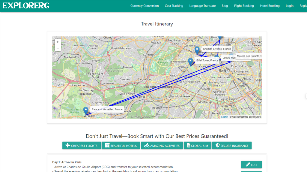 Explorerg: AI-Powered Travel Exploration Tool