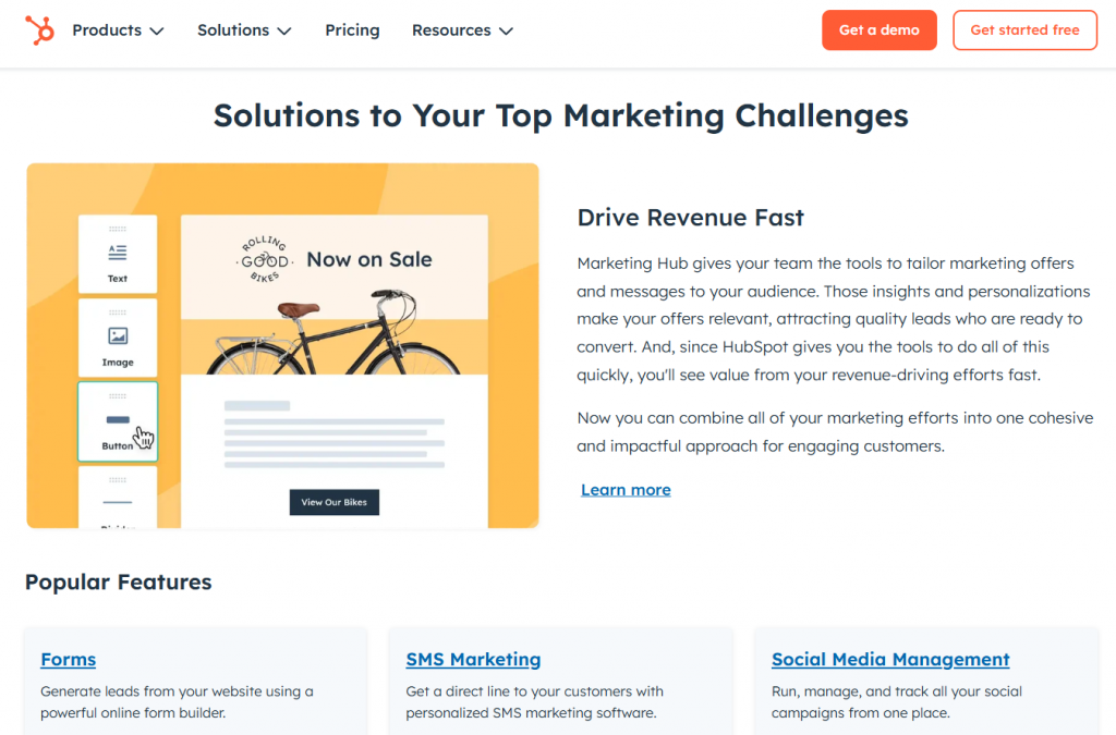 hubspot b2b saas