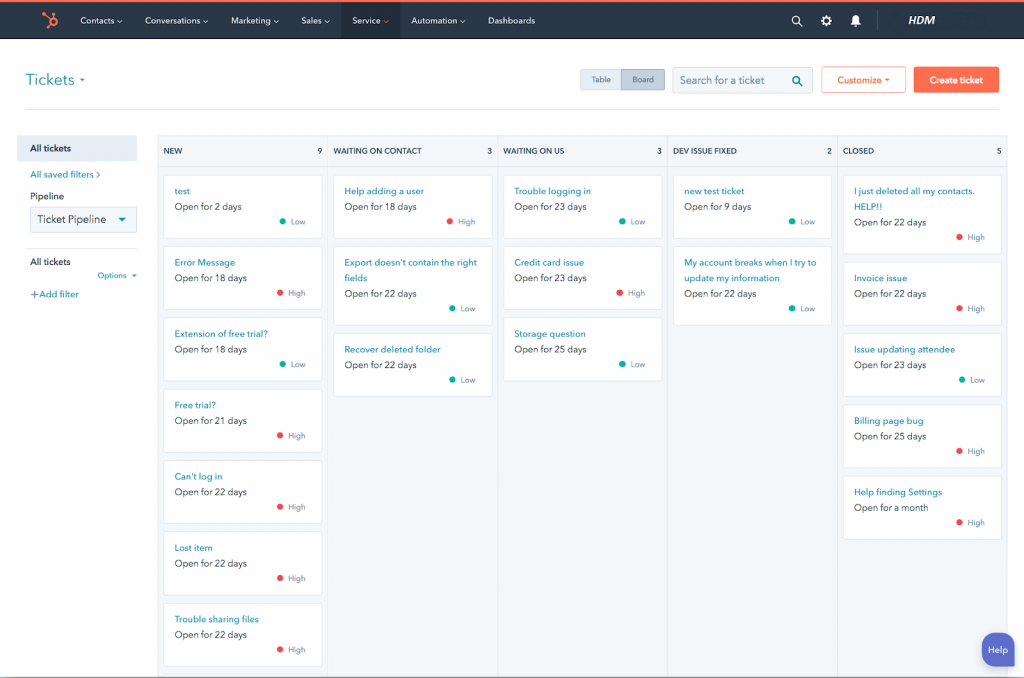 AI Customer Support Features - HUBSPOT