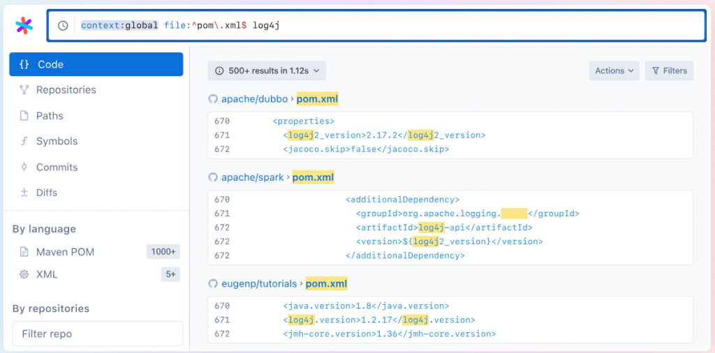 Sourcegraph - code search