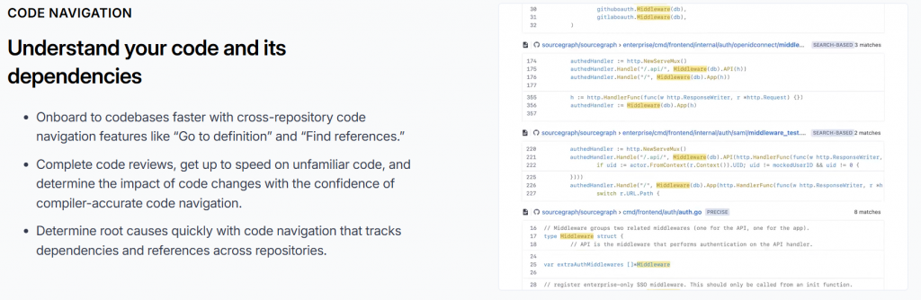 sourcegraph - feature
