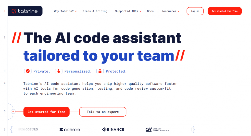 ai code assistant - tabnine