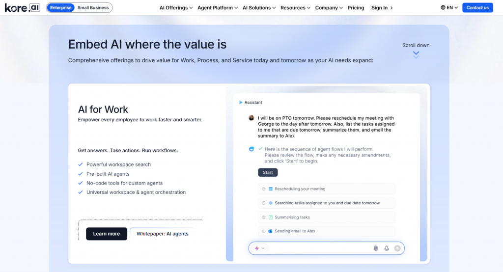 Kore.ai and Yellow.ai- Which AI Agent Delivers the Best Omnichannel Experience?