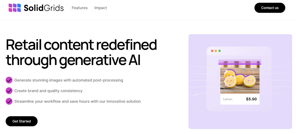 Solid Grid - AI product image generation