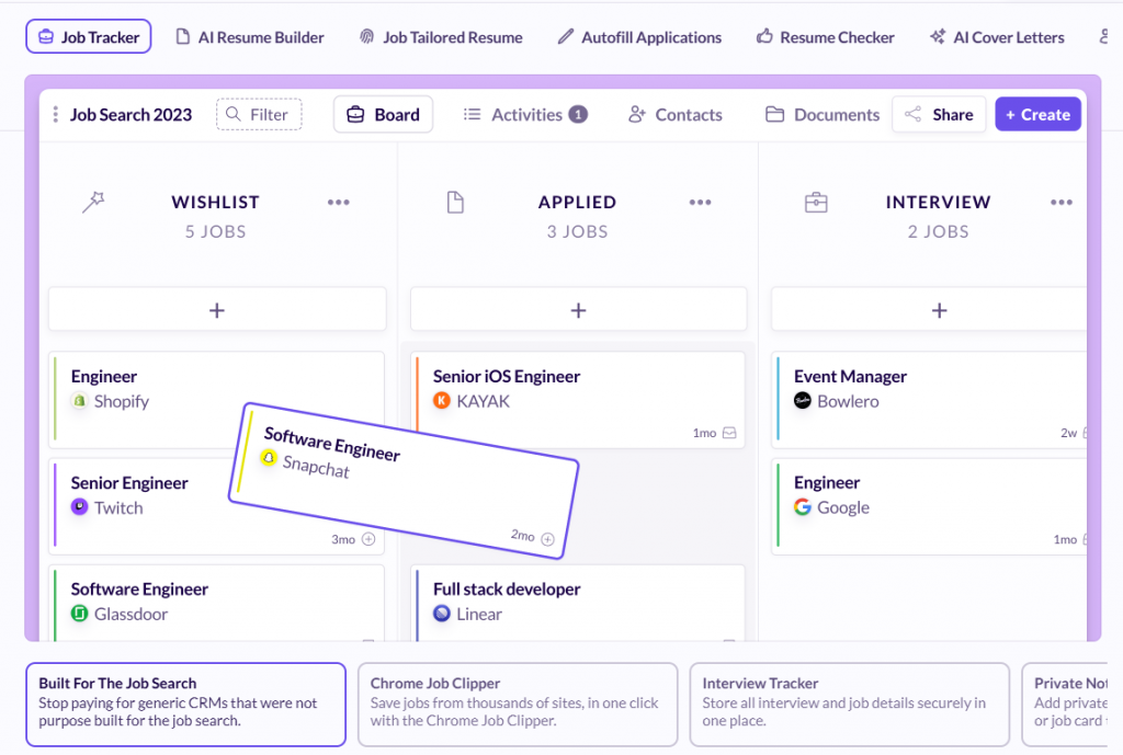 Huntr - job tracker