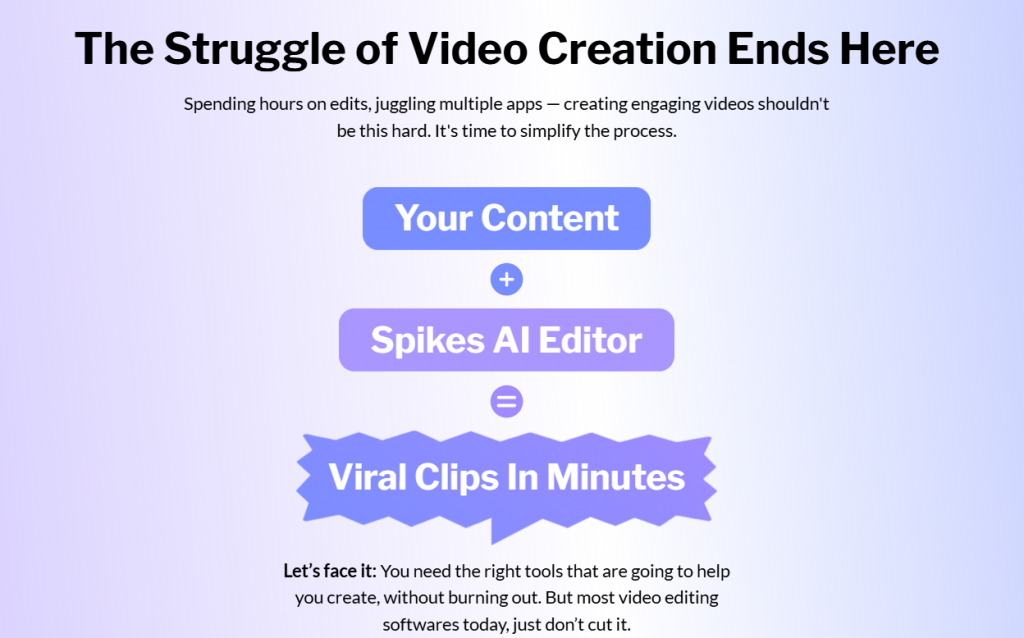 Spikes Studio - AI-Powered Video Editing feature